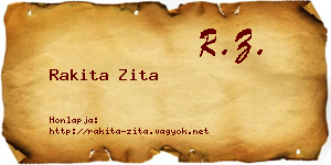 Rakita Zita névjegykártya